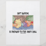 Shift Happens Be Prepared To Stop, Drop & Roll Full Color Flyer