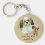 Shih Tzu Buddies Keychain