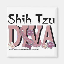 Shih Tzu DIVA Magnets