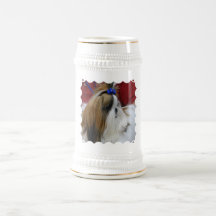 Shih Tzu Dog Beer Stein Mug