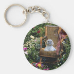 Shih Tzu Garden Keychain