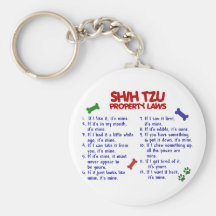 SHIH TZU Property Laws 2 Keychain