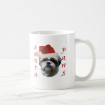 Shih Tzu Santa Paws Coffee Mug