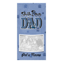 ShihPoo DAD Custom Photo Card