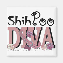 ShihPoo DIVA Fridge Magnet