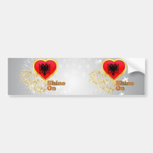 Shine On Albania Bumper Sticker