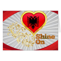 Shine On Albania Greeting Card