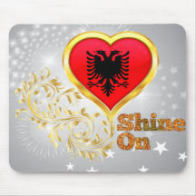 Shine On Albania Mouse Pads