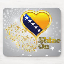 Shine On Bosnia Herzegovina Mousepad