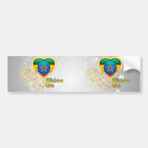 Shine On Ethiopia Bumper Stickers