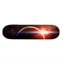 "Shining Saturn" Custom Skate Board