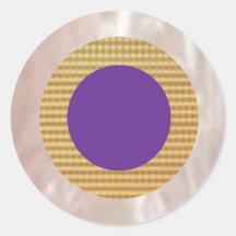 Shining Silver,Golden n Purple Decoration Round Stickers