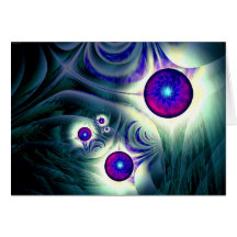 shining spheres greeting cards