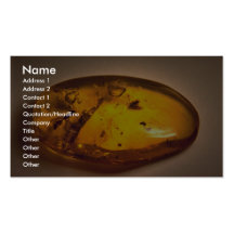 Shiny Amber Gemstone Business Cards