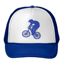 Shiny Blue BMX Hat