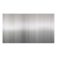 shiny brushed aluminium business card