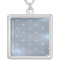 Shiny Brushed Star Metallic Texture Pendants