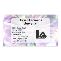 Shiny Diamond customisable Business Card Templates