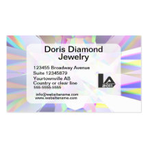 Shiny Diamond customisable Business Cards