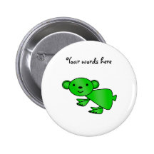 Shiny green koala pin