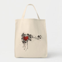 Shiny Heart, Leaves & Flowers - Original Bag