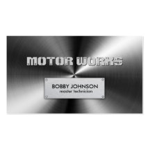 Shiny Metal Texture Business Cards