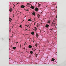 Shiny Metallic Girly Pink Diamond Sissy Sassy Personalized Flyer