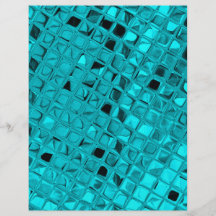 Shiny Metallic Girly Teal Diamond Sassy Sissy Flyer