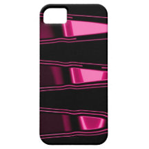 Shiny pink on black iPhone 5 cases