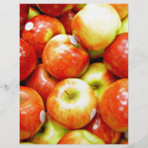 Shiny red apples full color flyer