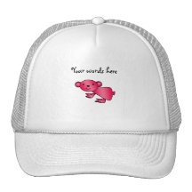 Shiny red koala hats