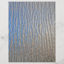 Shiny surface texture with grey and blue flyer