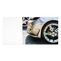 Shiny Wheels Personalized Photo Card