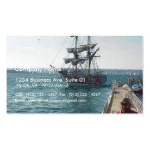 Ship Boat Sailing Water Pier Business Cards