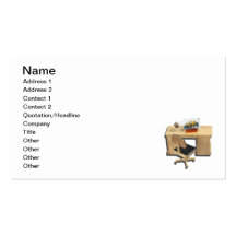 Ship Bottle Desk Business Card Template