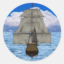 Ship sailing stickers