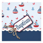 Ships Ahoy! Baptism Square_Zip Code2 Custom Invite