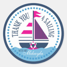 Ships Ahoy! Girl Sticker A