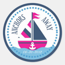 Ships Ahoy! Girl Sticker B