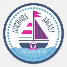 Ships Ahoy! Girl Sticker C