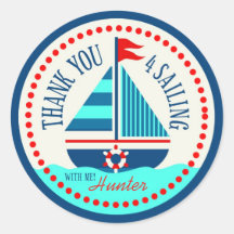 Ships Ahoy! TY Sticker