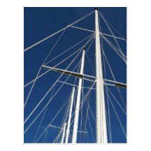 Ships Masts & Rigging Postcard