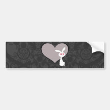 Shiro Bunny Love V Bumper Sticker