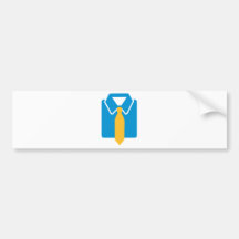Shirt tie suit bumper sticker