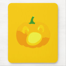 Shocked and Surprised Jack-O-'Lantern Mousemat