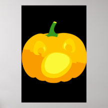 Shocked and Surprised Jack-O-'Lantern Posters