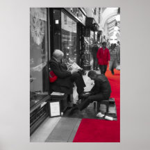 Shoeshine boy poster