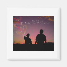 Shoot For The Moon Fridge Magnet