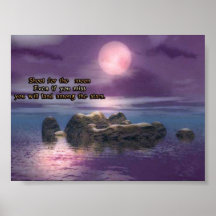 shoot for the moon print