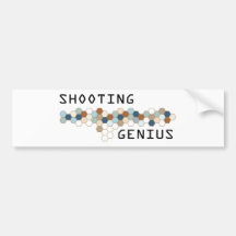 Shooting Genius Bumper Sticker